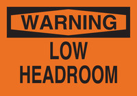 image of Brady B-401 Polystyrene Rectangle Orange Equipment Safety Sign - 10 in Width x 7 in Height - 25035