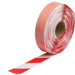 image of Brady ToughStripe Max Red/White Marking Tape - 2 in Width x 100 ft Length - 0.050 in Thick - 64041