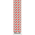 image of Brady 118911 Hazardous Material Label - 5/8 in x 5/8 in - Paper - Black / Red on White - B-235 - 66152