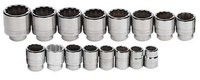 image of Williams JHWWSH-16RC 6 Point Shallow Socket Set - 3/4 in Drive - Shallow Length - 92944