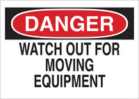 image of Brady B-302 Polyester Rectangle White Equipment Safety Sign - 10 in Width x 7 in Height - Laminated - 88193