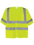 image of Global Glove FrogWear High-Visibility Vest GLO-011BA GLO-011BA-L - Size Large - HV Yellow/Green - 02197