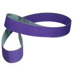 image of 3M Cubitron 3 Cloth Belt 67138 - 4 in x 132 in - Precision Shaped Ceramic - 80+