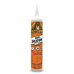 Gorilla Glue Silicone Sealant White Paste 10 oz Cartridge Waterproof - 80600