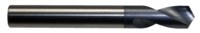 image of Cleveland 1799-AT 3/8 in Spotting Drill Bit C46413 - Right Hand Cut - Radial 120° Point - AlTiN Finish - 3 in Overall Length - 1 in Spiral Flute - Carbide - Straight Shank