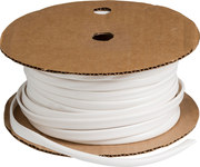 image of Brady Bradymark PVC-2 White PVC Continuous Thermal Transfer Printer Heat-Shrink Tubing - 100 ft Length - 0.258 in Min Wire Dia to 0.278 in Max Wire Dia - 662820-03898
