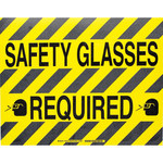 image of Brady Toughstripe B-534 Polyester Rectangle Yellow PPE Sign - 18 in Width x 14 in Height - Laminated - 104510