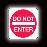 image of Brady Aluminum Square Reflective White Stop Signs, Traffic Control Signs & Banners Sign - 30 in Width x 30 in Height - Reflective - 95041