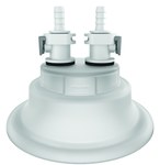image of Justrite Polypropylene Carboy Cap Adapter - 120 mm Width - 3.7 in Height - 697841-18231