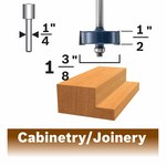 image of Bosch 1/2 in Rabbeting Router Bit 85614MC - Carbide Tipped