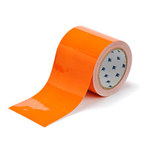 image of Brady Toughstripe Orange Floor Marking Tape - 4 in Width x 100 ft Length - 16154