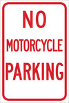 image of Brady B-959 Aluminum Rectangle White Parking Restriction, Permission & Information Sign - Reflective - 115511