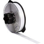image of Brady Wraptor 150509 Die-Cut Printer Label Roll - 1 in x 2.25 in - Vinyl - Clear / White - B-417 - 61544