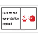 image of Brady B-302 Polyester Rectangle PPE Sign - 14 in Width x 10 in Height - Laminated - 119492
