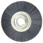 image of Weiler Burr-Rx 86132 Wheel Brush - 12 in Dia - Crimped Round Nylon Bristle