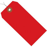 image of Shipping Supply Red Vinyl Plastic Tags - 12754