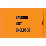 image of Orange Mil-Spec "Packing List Enclosed" Envelope - 5 1/4 in x 8 in - SHP-10120