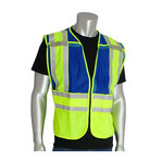 image of PIP High-Visibility Vest 302-PSV 302-PSV-BLU-NL-M/XL - Size M/XL - Yellow/Blue - 07800