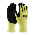 image of PIP G-Tek KEV 09-K1660 Black/Yellow XL Cut-Resistant Gloves - ANSI A2 Cut Resistance - Nitrile Palm & Fingers Coating - 10.4 in Length - 09-K1660/XL