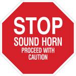 image of Brady B-555 Aluminum Octagon Red Stop Signs, Traffic Control Signs & Banners Sign - 18 in Width x 18 in Height - 124506