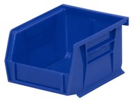 image of Akro-Mils Akrobin 10 lb Blue Industrial Grade Polymer Hanging / Stacking Storage Bin - 5 3/8 in Length - 4 1/8 in Width - 3 in Height - 1 Compartments - 30210 BLUE