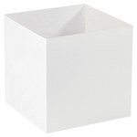 image of White Deluxe Gift Box Bottoms - 12 in x 12 in x 12 in - 3401