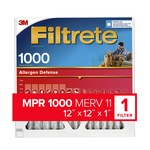 image of 3M Filtrete Allergen Defense 12 in x 12 in x 1 in 9810-4 MERV 11, 1000 MPR Air Filter - 09810