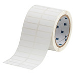image of Brady THT-37-7425-2 Die-Cut Printer Label Roll - 0.5 in x 1 1/2 in - Polypropylene - White - B-7425 - 98404