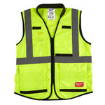 image of Milwaukee High-Visibility Vest 48-73-5082 - Size Large/XL - Yellow - 55811
