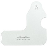 image of Starrett Steel Radius Gauge 167-5/16