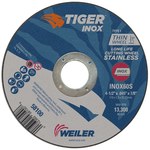 image of Weiler Tiger Inox Cutting Wheel 58100 - 4-1/2 in - INOX - 60 - S