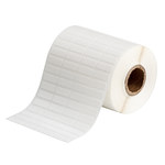 image of Brady THT-1-498-5-SC Die-Cut Printer Label Roll - 0.75 in x 0.25 in - Vinyl - White - B-498 - 92133