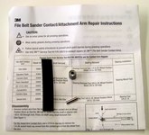 image of 3M File Belt Arm #28369 Repair Kit 30667