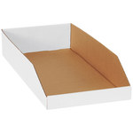 image of White 200#/ECT-32-B Corrugated Bins - 4 1/2 in Height - 11795