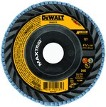 image of Dewalt MAXTRIM Type 27 Flap Disc 54431 - Zirconia - 4 1/2 in - 40