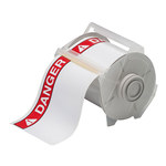 image of Brady 121557 Printer Label Roll - Vinyl - Red / White - B-595 - 70894