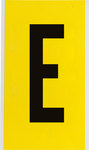 image of Brady 3470-E Letter Label - Black on Yellow - 5 in x 9 in - B-498 - 34715