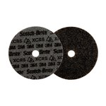 image of 3M Scotch-Brite PN-DH Precision Shaped Ceramic Dark Gray Precision Surface Conditioning Hook & Loop Disc - Extra Coarse - 7 in Diameter - 7/8 in Center Hole - 89212