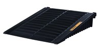 Justrite Drumshed Black Ecopolyblend 1000 lb Ramp - 48 in Width - 59 3/4 in Length - 11 1/4 in Height - 697841-13985