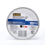 image of 3M Scotch 3311 Silver Aluminum Tape - 2.83 in Width x 50 yd Length - 3.6 mil Total Thickness - 63174