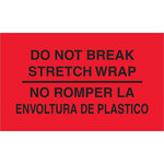 image of Tape Logic DL3031 Bilingual Labels - 5 in x 3 in - Semi-Gloss Coated Paper - Fluorescent Red - 11008