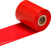 image of Brady R4507-RD Red Printer Ribbon Roll - 4.33 in Width - 984 ft Length - Roll - 662820-55757