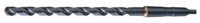 image of Chicago-Latrobe 110X 19/32 in Heavy-Duty Taper Shank Drill 51395 - Right Hand Cut - Notched 118° Point - Steam Oxide Finish - 12 in Overall Length - 8 in Spiral Flute - High-Speed Steel - #2 Morse Tap