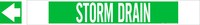 image of Brady 5769-HPHV Strap-On Pipe Marker - Other Liquid - Polyester - White on Green - B-681, B-883 - 59757