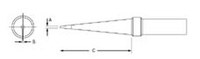 image of Weller PTO7 Conical Tip - Conical - 47336