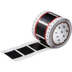 image of Brady Permasleeve HX-1500-150-BK Die-Cut Printer Sleeve - 1.496 in x 1 1/2 in - Polyolefin - Black - B-7642 - 81953
