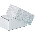 image of Gray Leatherette Stationery Folding Cartons - 2.25 in x 3.75 in x 1.75 in - 3197