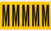 image of Brady 1560-M Letter Label - Black on Yellow - 1 3/4 in x 5 in - B-946 - 97112