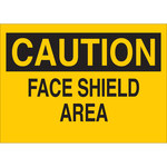 image of Brady B-120 Fiberglass Reinforced Polyester Rectangle Yellow PPE Sign - 14 in Width x 10 in Height - 70339