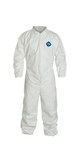 image of DuPont White Large Tyvek 400 Disposable General Purpose & Work Coveralls - TY125SWHLG002500